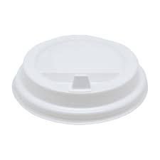 Кришка пласт д/стак 350-450мл біла 100шт/уп